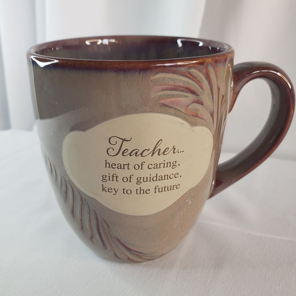 Teacher gift Mug Whispering Wings Stoneware 2012